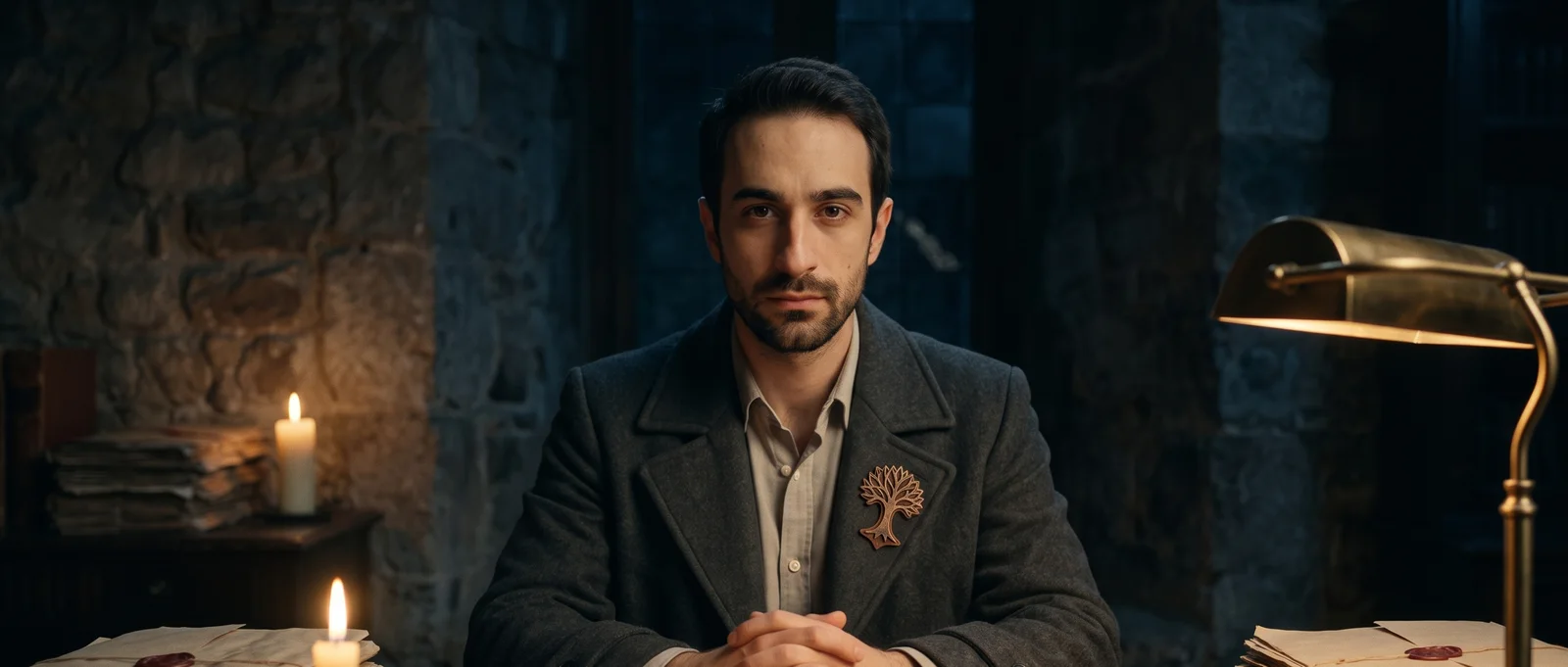 Le Préfet Richard Valmont à son bureau, dans un extrait de tournage